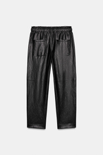 БРЮКИ ИЗ ИСКУССТВЕННОЙ КОЖИ С ЭЛАСТИЧНЫМ ПОЯСОМ — ZARA