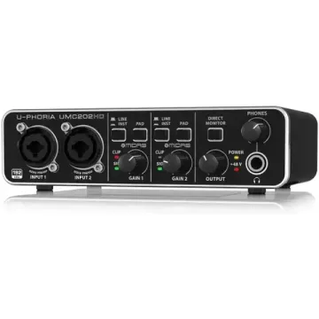 BEHRINGER U-PHORIA STUDIO PRO - комплект для записи с USB аудиоинтерфейсом, конденсаторным микрофоно
