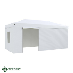 Тент-шатер быстросборный Helex 3x6х3м полиэстер белый