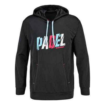 Мужская кофта теннисная Babolat Hoody Men - Black, Multicoloured