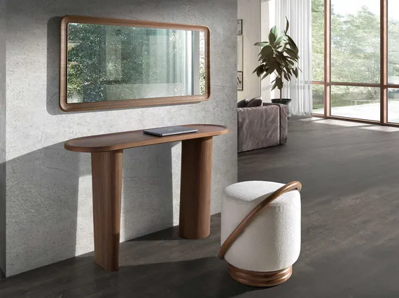 Настенное зеркало Angel Cerda 3248 в раме из ореха 120x60 см