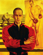 Павевл Челищев. Портрет Линкольна Кирстена. 1937.