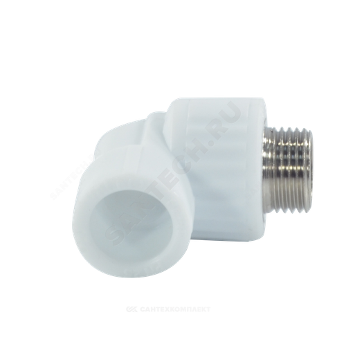 Угольник PP-R комбинированный белый Дн 32х1" НР VALFEX 10126032