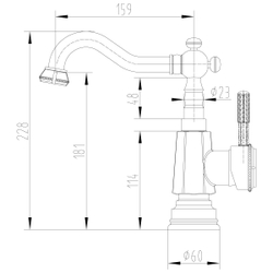 Смеситель  Lemark Jasmine LM6604ORB для раковины/кухни