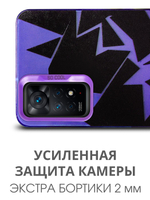 Дизайнерский чехол из пластика для XIAOMI REDMI NOTE 11 PRO 4G / 5G и 12 PRO 4G с усиленной защитой камеры и глянцем