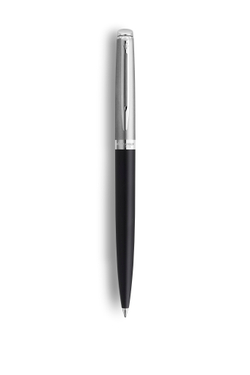 Шариковая ручка Waterman Hemisphere Entry Point Stainless Steel with Black Lacquer в подарочной упаковке