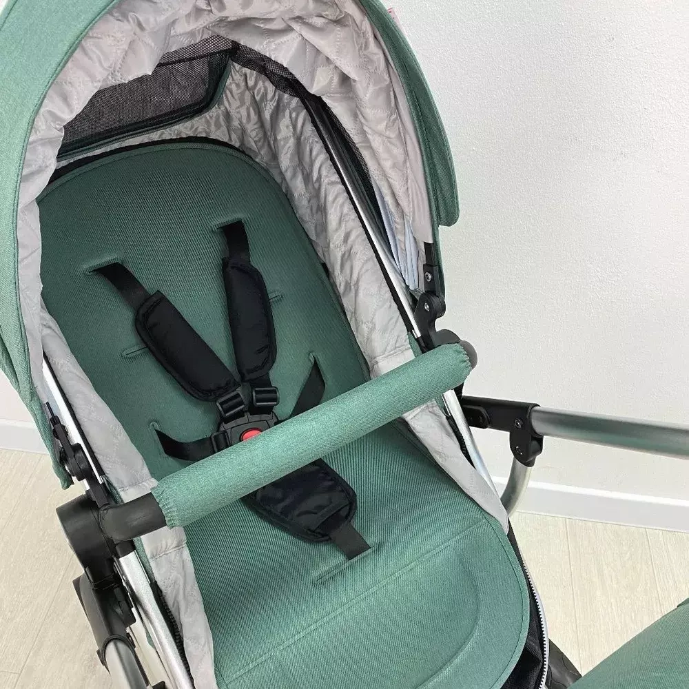 Детская коляска Luxmom 608 2в1 (изумруд)