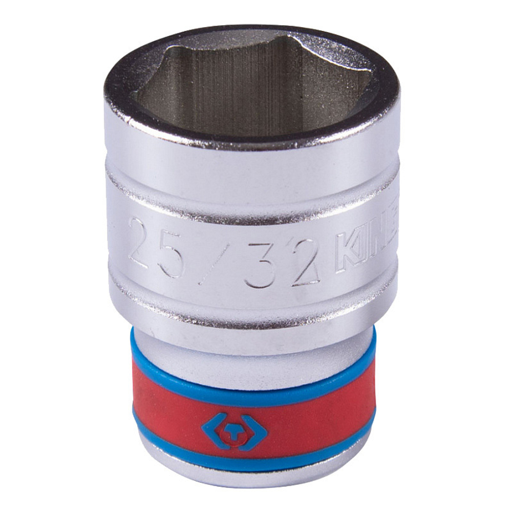 KING TONY (433525S) Головка торцевая стандартная шестигранная 1/2", дюймовая 25/32"