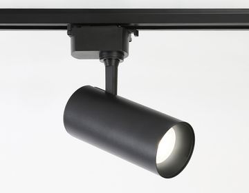 Трековый однофазный светодиодный светильник 15W 4200K 24° GL5828 BK чёрный Track System Ambrella