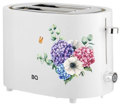 Тостер BQ T1003 Белый-Цветы