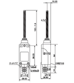 TZ-8167 Конечный выключатель с пружинным штоком