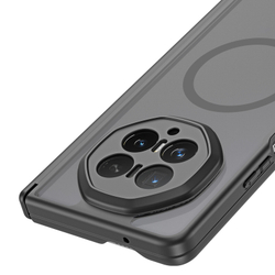 Усиленный чехол с черными рамками и с MagSafe для Honor Magic V6, серия Expn Series Magnetic от Dux Ducis