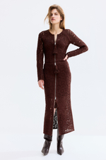 Длинная юбка с имитацией вязания крючком - H&M