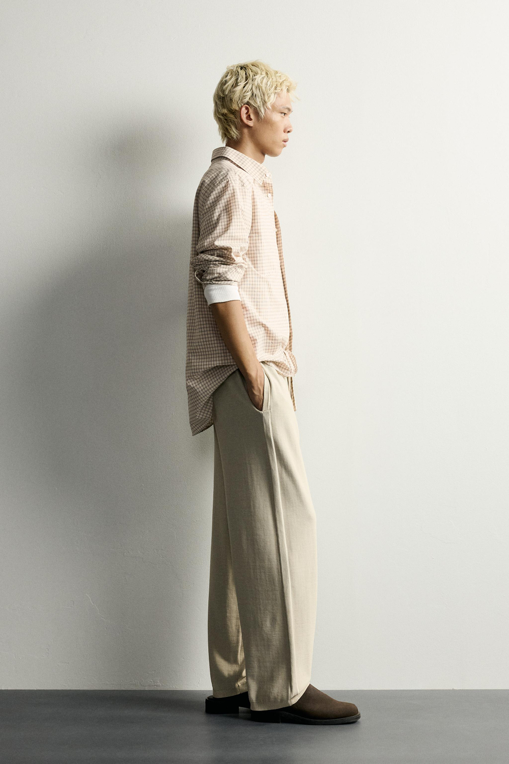 ТРИКОТАЖНЫЕ БРЮКИ RELAXED FIT ИЗ ХЛОПКА — ZARA