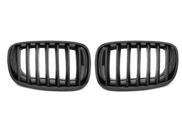 Решетки радиатора для BMW X5 E70 (06-13) / X6 E71 (08-14) Glossy Matt Black