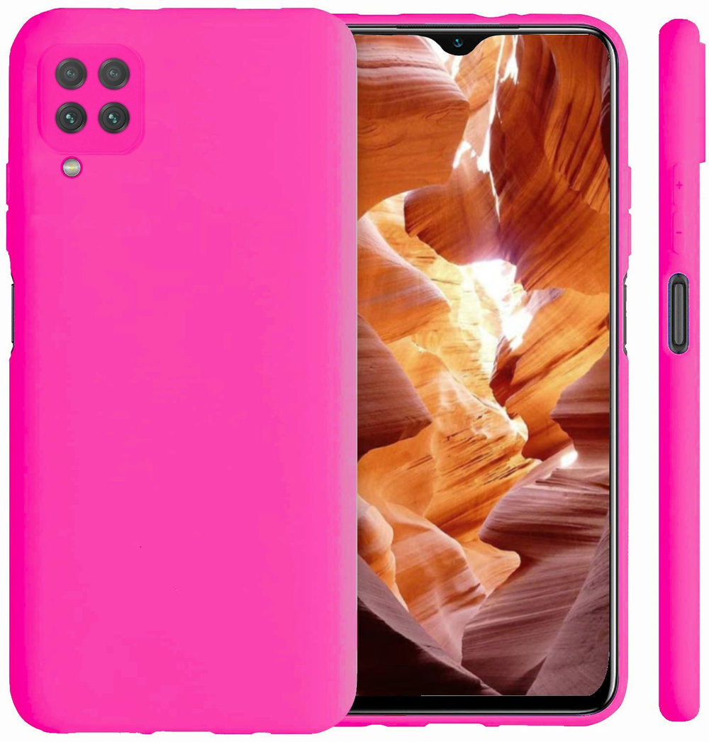Мягкий Soft Touch чехол из силикона для SAMSUNG GALAXY A22 и M32 с бархатной подкладкой