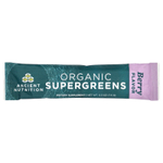 Ancient Nutrition, Organic Super Greens, ягоды, 16 упаковок в виде стиков, по 7,5 г (0,3 унции) каждая