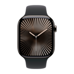 Умные часы Apple Watch Series 10 GPS + Cellular, 46mm, Slate Titanium Case with Sport Band S/M, Black (Черный)