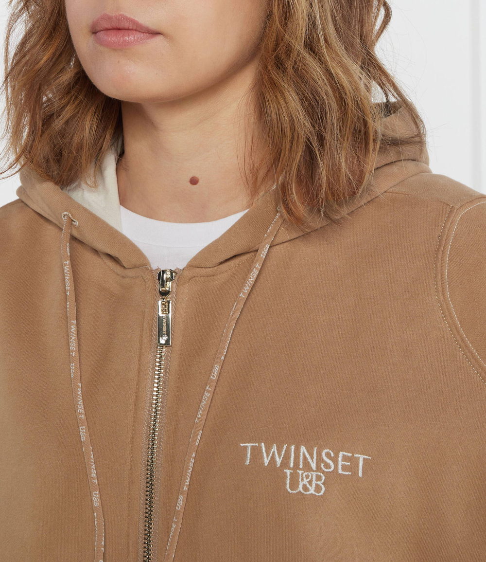 Худи Twinset U&amp;B - коричневый(232LI2UAA)