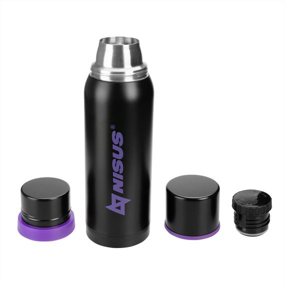 Термос NISUS 1000ML N.TM-046-LW  Волк (2 крышки-кружки)