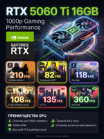 Игровой компьютер FIRESTRIKE PRO Core i7-5960X / RTX5060Ti 16ГБ / 64ГБ DDR4 / SSD 1,5ТБ