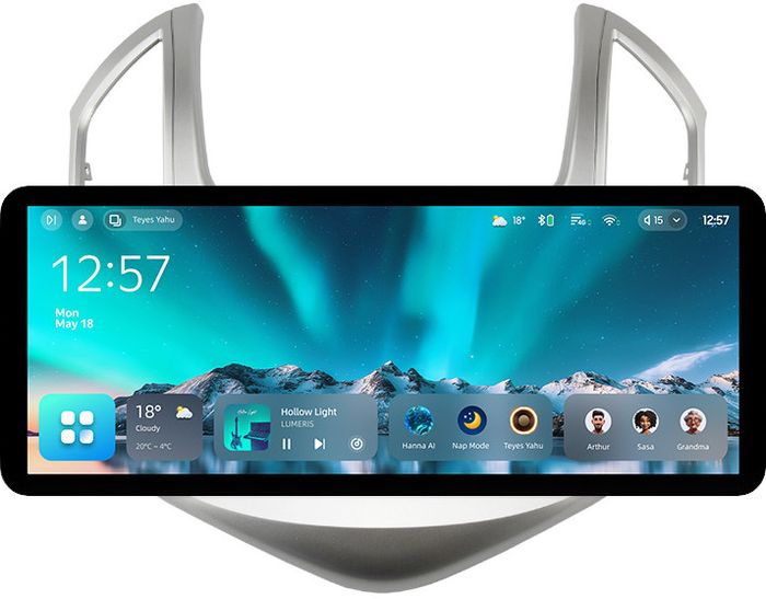 Магнитола для Chevrolet Cruze 1 2012-2015 (рамка серебро) - Teyes CC4 монитор 12.3" 2K QLED + рамка 9, Android 14, Быстрейшая, Snapdragon 680, DSP, CarPlay, 4G SIM-слот