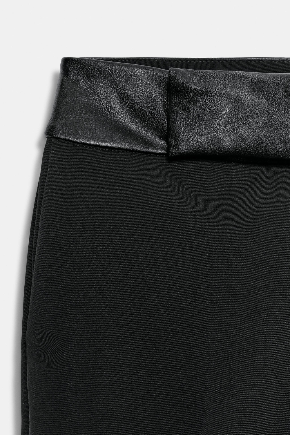 КОМБИНИРОВАННЫЕ БРЮКИ ПРЯМОГО КРОЯ — ZARA
