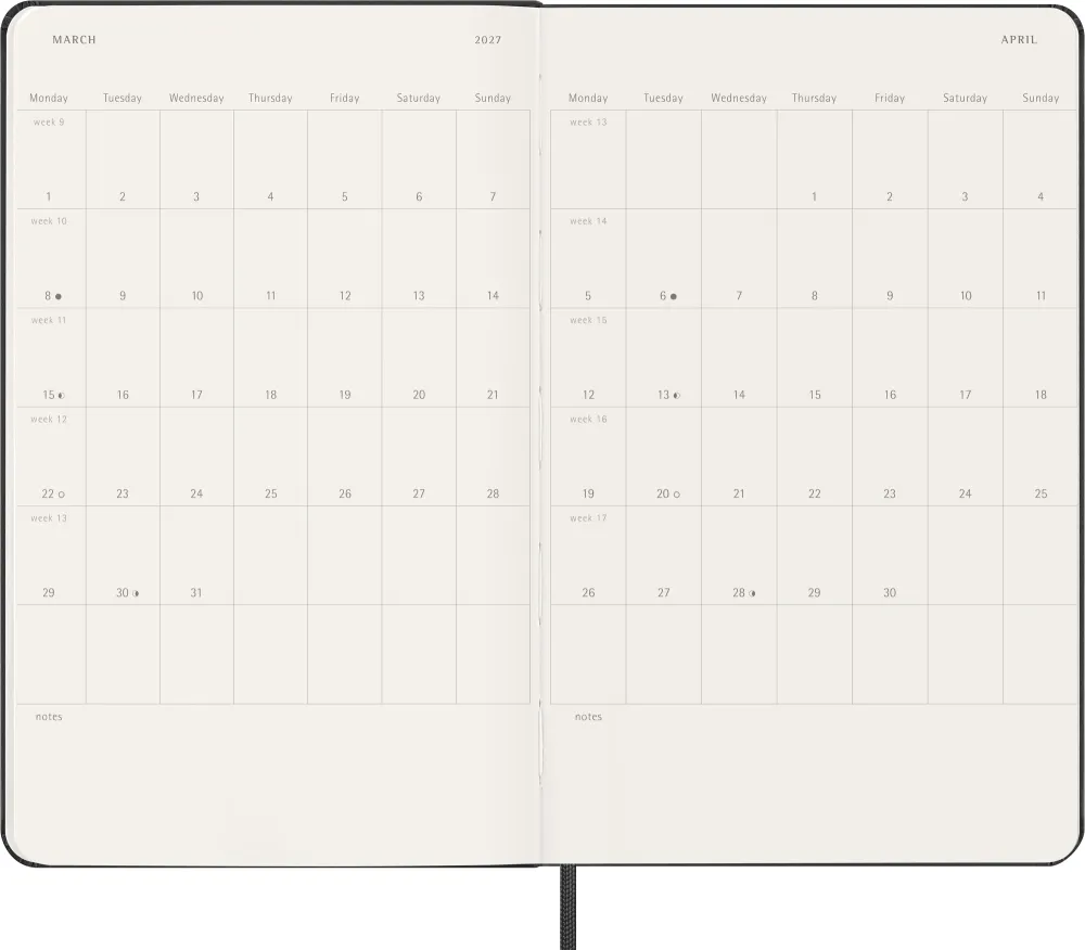 Еженедельник Moleskine Classic Weekly Large Vertical (DHB12WV3) 4