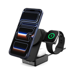 Док-станция Spigen EF323MQ 3в1 MAGNETIC Magsafe WIRELESS CHARGER 25W QI2.2 BLACK
