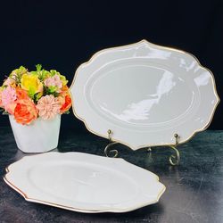 Lenardi 205-582 Набор из 2 овальных блюд 30,5см MAGNOLIA GOLD в под.уп.(х12)Фарфор