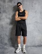 Мужские бермуды карго прямого кроя - BERSHKA