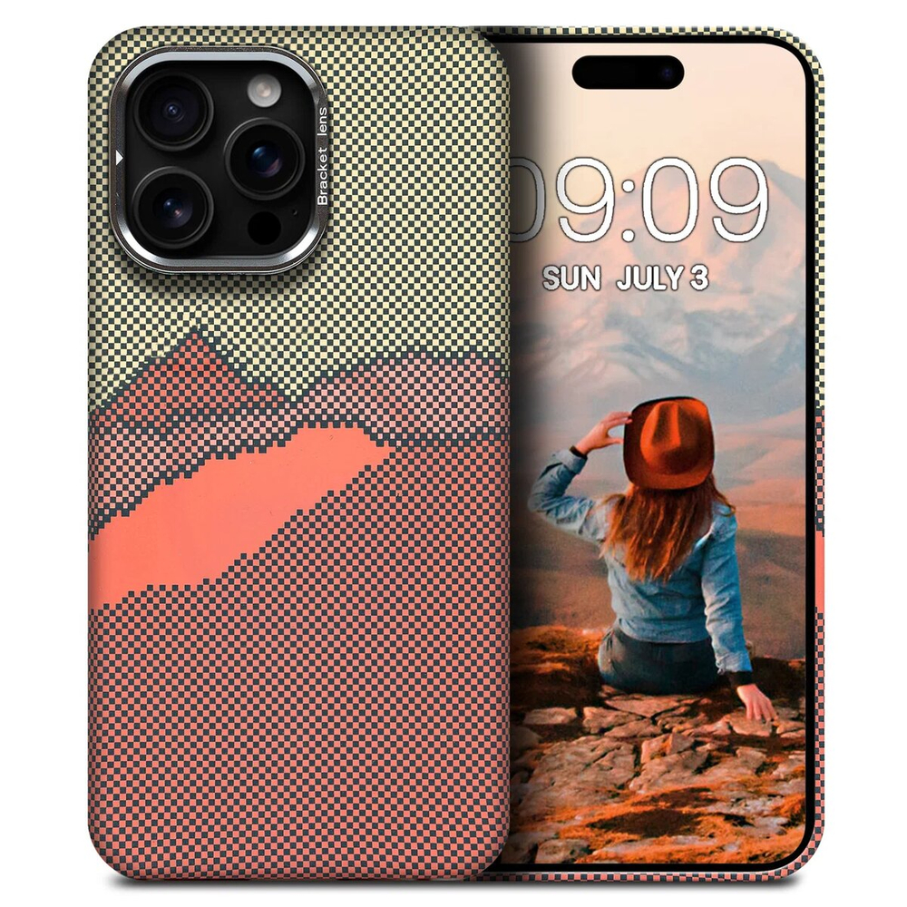 Дизайнерский чехол для IPHONE 16 PRO MAX с камерой-подставкой и MagSafe
