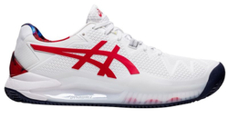 Мужские кроссовки теннисные Asics Gel-Resolution 8 Clay L.E. - white/classic red