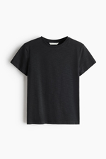 Облегающая футболка — Цвет слоновой кости - H&M