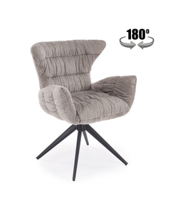 Стул HALMAR K595 серый/черный, поворотный