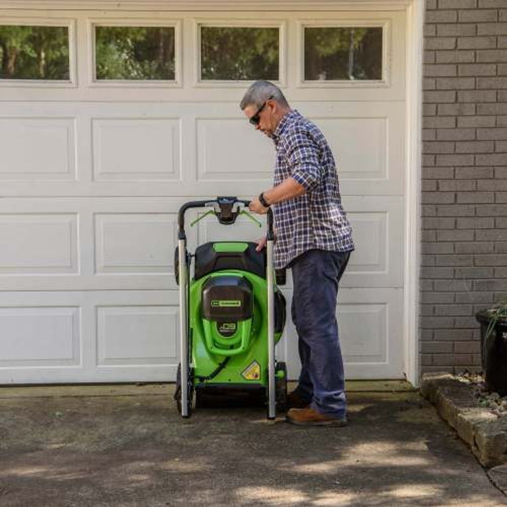 Аккумуляторная самоходная газонокосилка Greenworks GD60LM51SPK5, 60v, 51 см, АКБ 5 А·ч и ЗУ