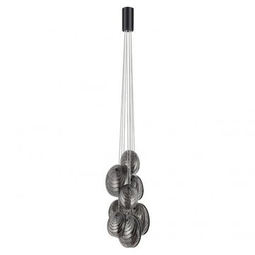Подвесной светильник 8*G9 5038/8 чёрный/дымчатый Mussels Odeon Light