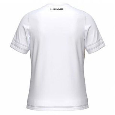 Футболка для девочек Head Girls Tie-Break II - white/tourquoise/apricot