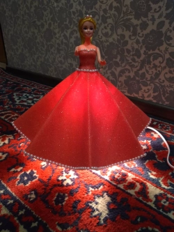 Кукла светильник из фоамирана