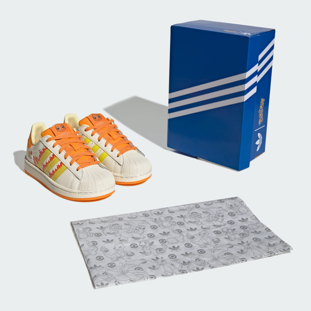 Adidas Adidas Кроссовки Pokemon Superstar II, белый/оранжевый