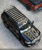 Платформа на крышу с люстрой для Toyota Land Cruiser LC200 2015-2021 Крузак оффроуд багажник на крышу доп свет