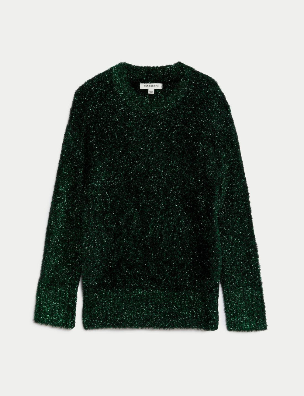 Свитер с круглым вырезом и блестящими деталями - Marks & Spencer