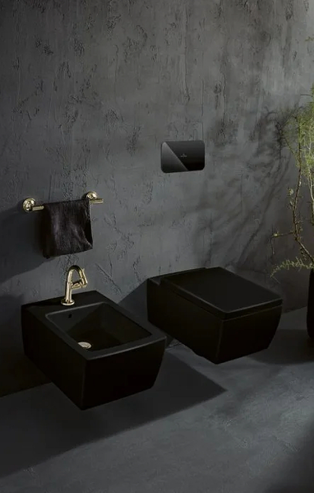 Биде Villeroy&Boch Memento 2.0 443300S5 подвесное Ebony