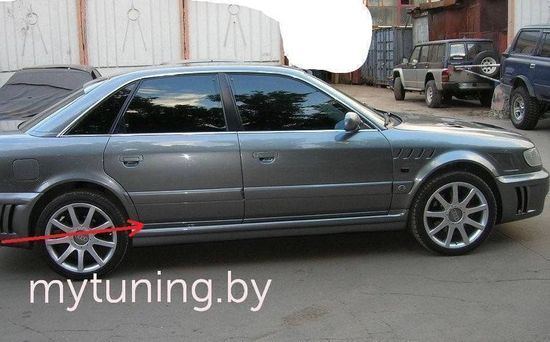 Молдинги на низ дверей для Audi A6C4