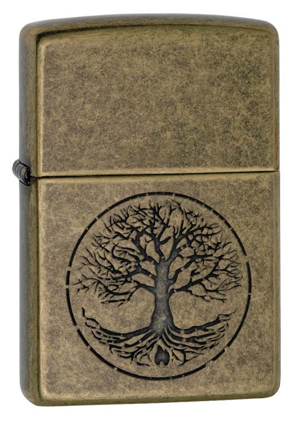 Зажигалка Zippo Classic с покрытием Antique Brass™, латунь/сталь, медная, золотистая, матовая, 36х12