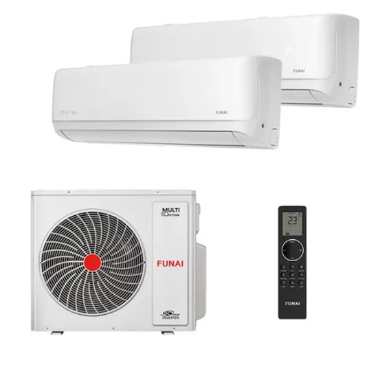 Мультисплит система на 2 комнаты Funai RAM-I-DA30HP.W01/S x 2 / RAM-I-2KG55HP.01/U