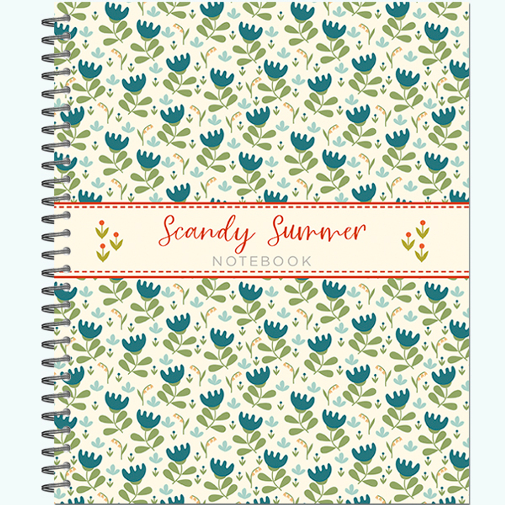 НОВИНКА! Тетрадь общая 48 листов на спирали "Scandy Summer Pattern"