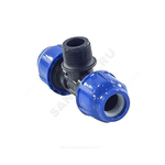 Тройник компрессионный ПЭ Дн 25х3/4"х25 НР Ру16 RTP (РосТурПласт) 11620