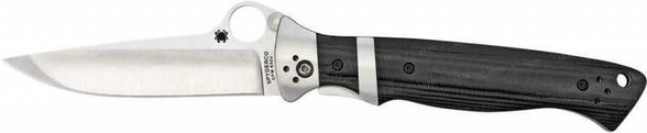 Цена наНож складной Vallotton Sub-Hilt™ Folder Spyderco, Crucible CPM® S30V™ Steel, Black G-10 Handles