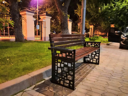 Скамейка садовая «Барселона» (0,6 м ангарская сосна, 40х60)